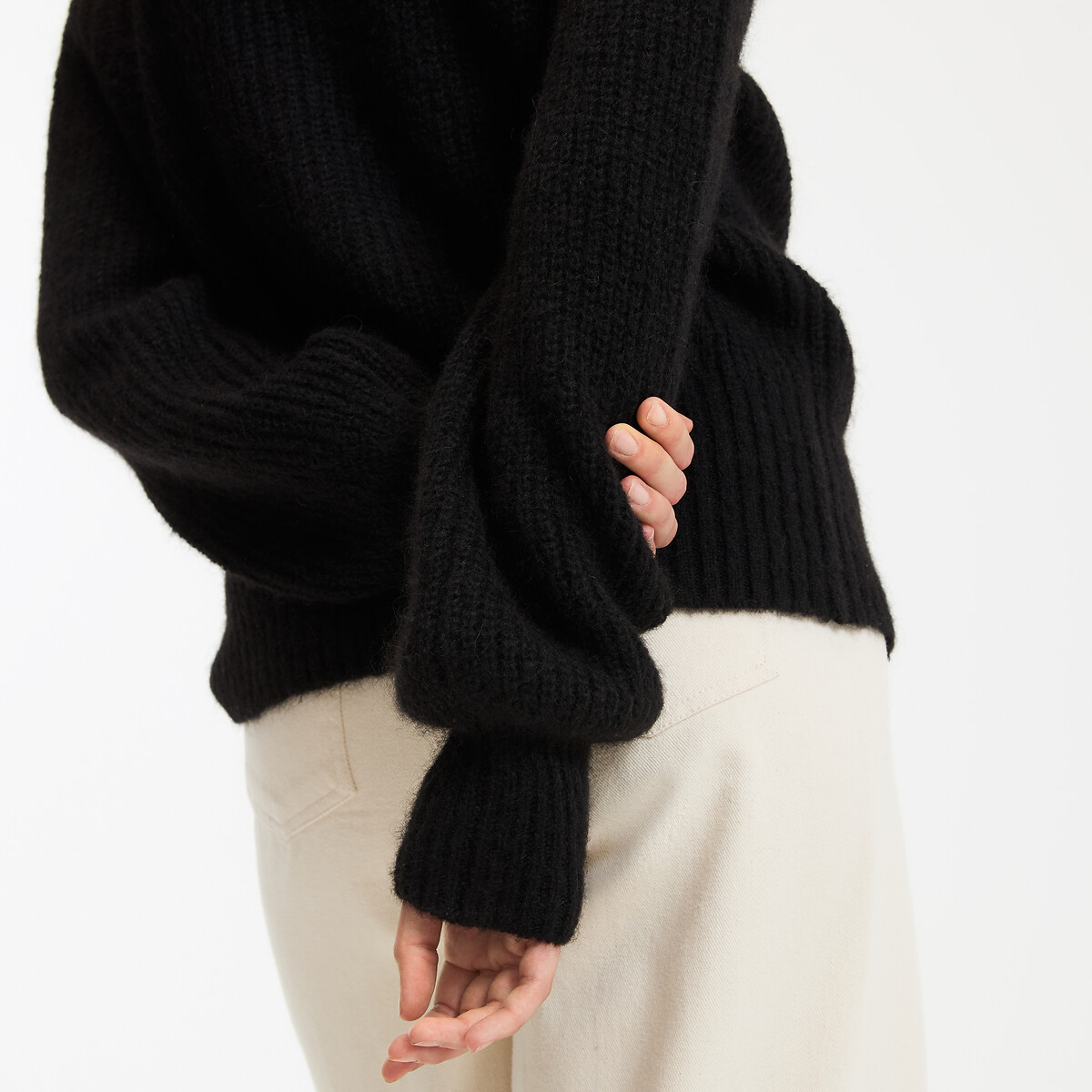 COLEÇÕES LA REDOUTE<br>Colete em malha mista de alpaca, Assinatura AMBROISE