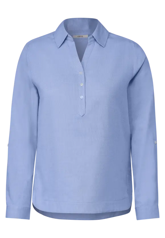 Piqué Hemdbluse - tranquil blouse blue