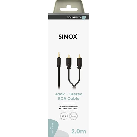 Sinox PRO mini jack til phono kabel 2 meter