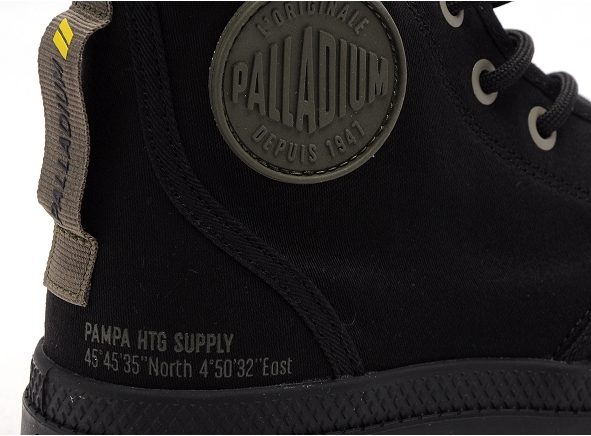 Palladium boots bottine plates femme pampa hi htg noir