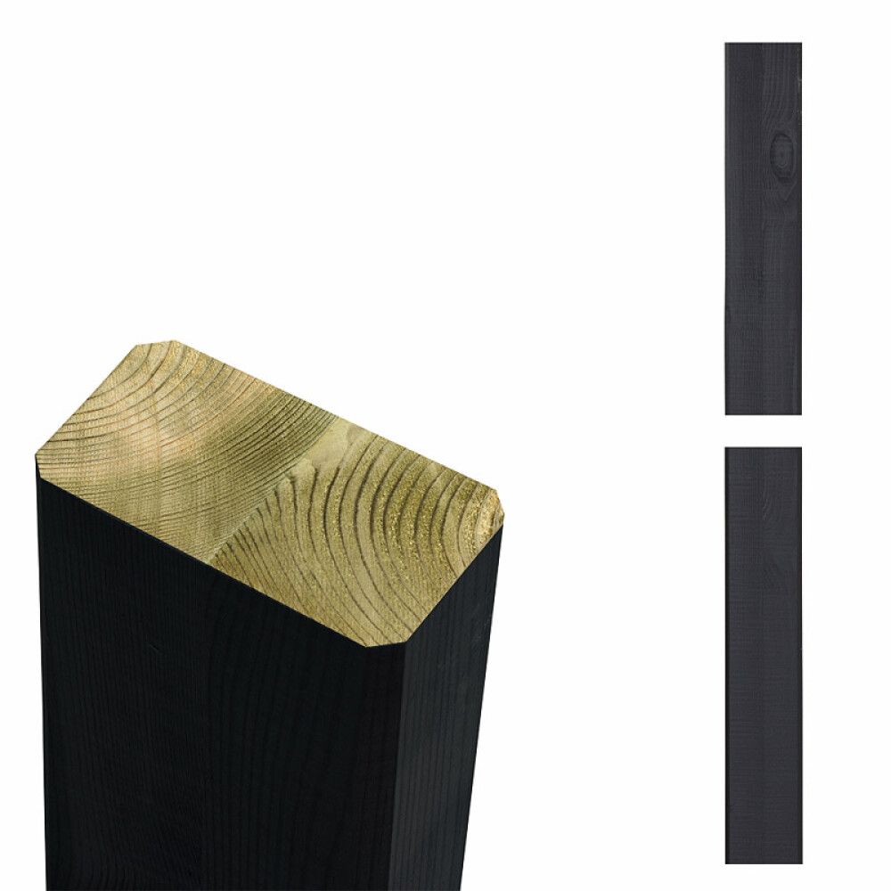 LIMTRESTOLPE PLUS TRYKKIMPREGNERT SVART 4,5X9X238CM