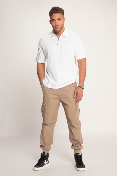 STHUGE Poloshirt, Jersey, Halbarm, Zipper, bis 8 XL
