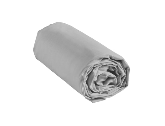 DOUCEUR D'INTERIEUR - Drap housse linette douceur d'intérieur gris 160 x 200