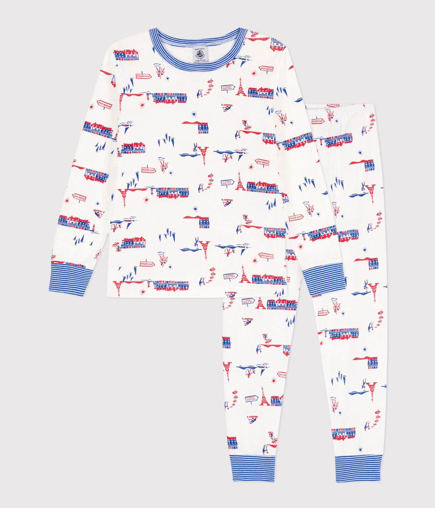 Pyjama Paris en coton petite fille/petit garçon