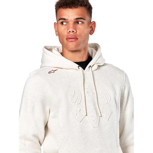 Alpinestars - Sweat à capuche Substratus Blanc cassé