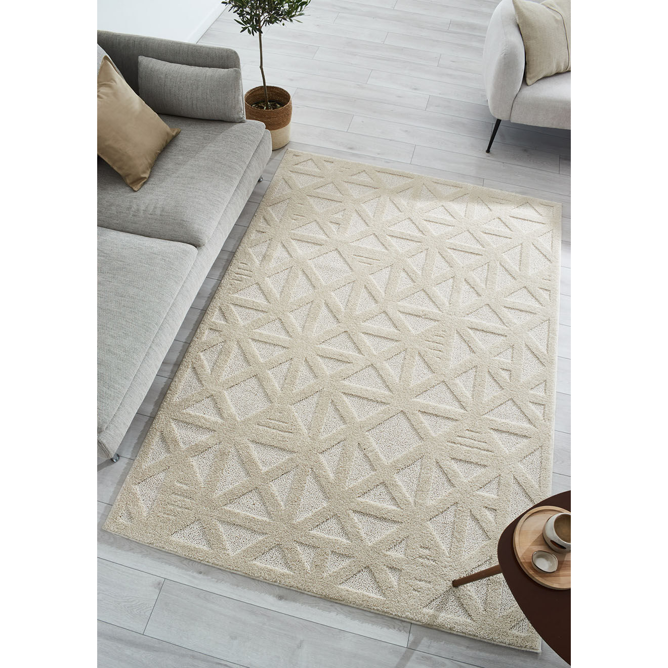 Nazar Rugs Tapis Harmonie 913 crème - 120x170 cm