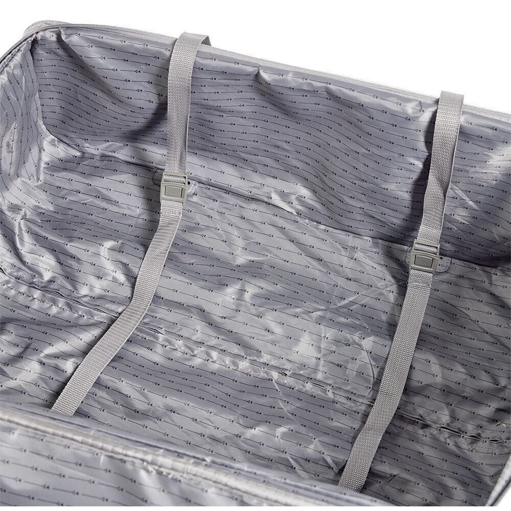 Valise cabine souple 30L polyester gris 35x21,5xH55cm
