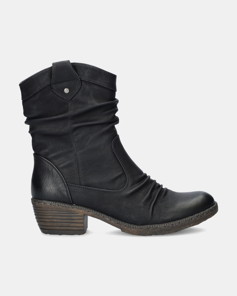 Rieker Rits- & gesloten boots  - zwart