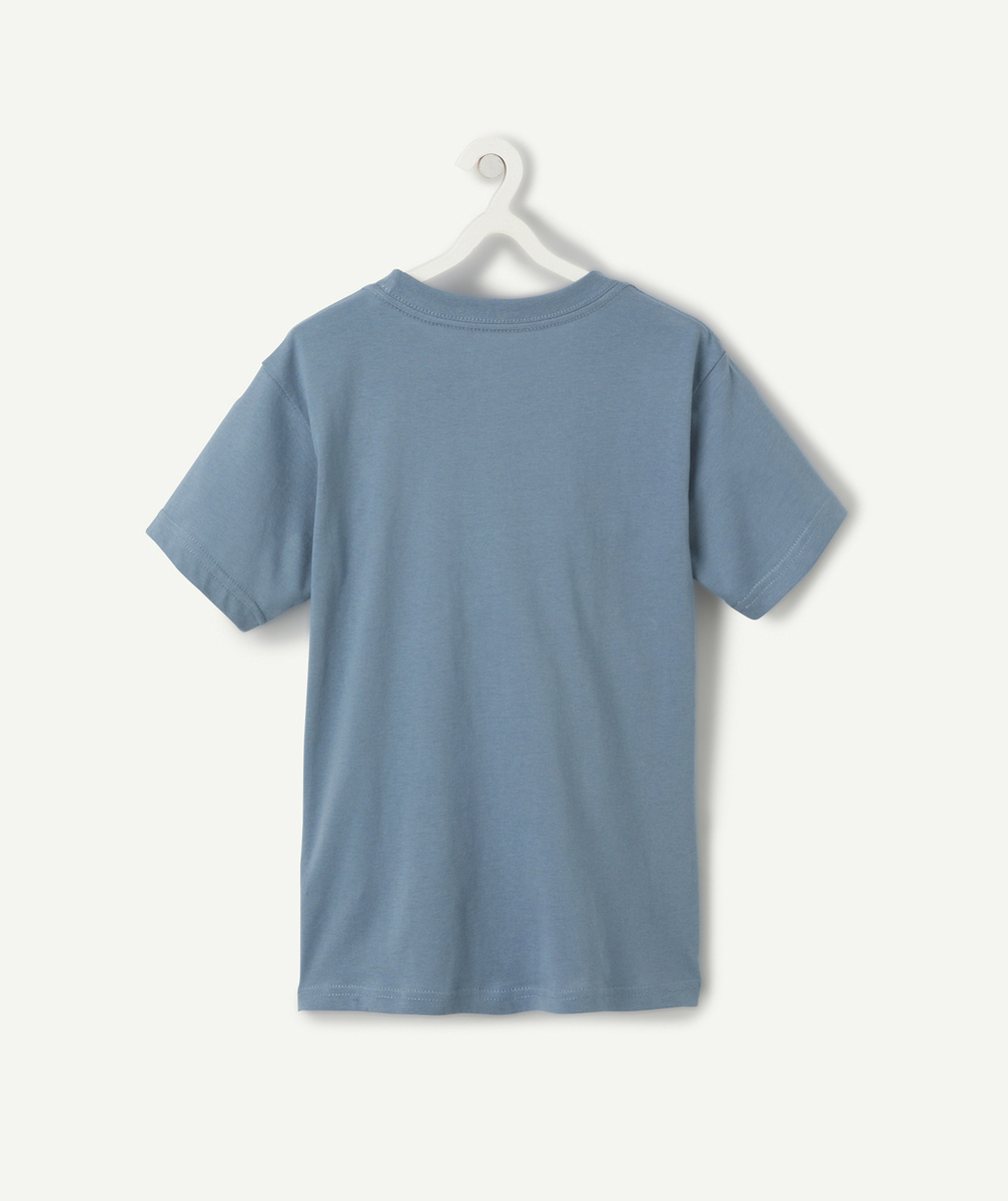 VANST-SHIRT CLASSIC EN COTON BLEU CANARD AVEC LOGO BLANC