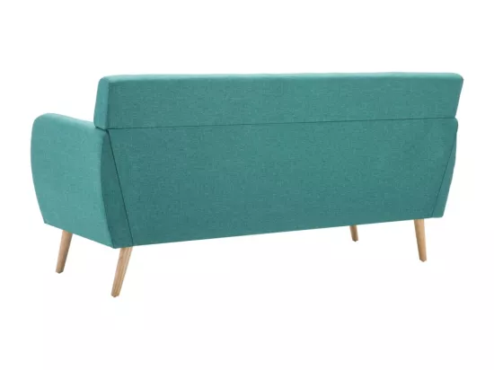 NETTLIFE Canapé à 3 places revêtement en tissu 172x70x82 cm vert