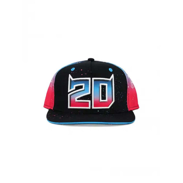 Fabio Quartararo - Casquette Le Mans FQ20 Noir / Turquoise / Rose