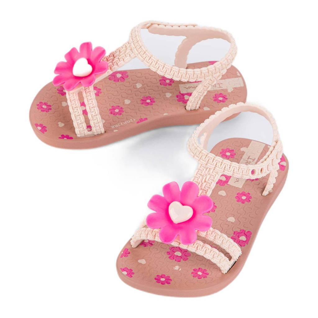 Ipanema Daisy Babygebloemde sandalen beige/roze