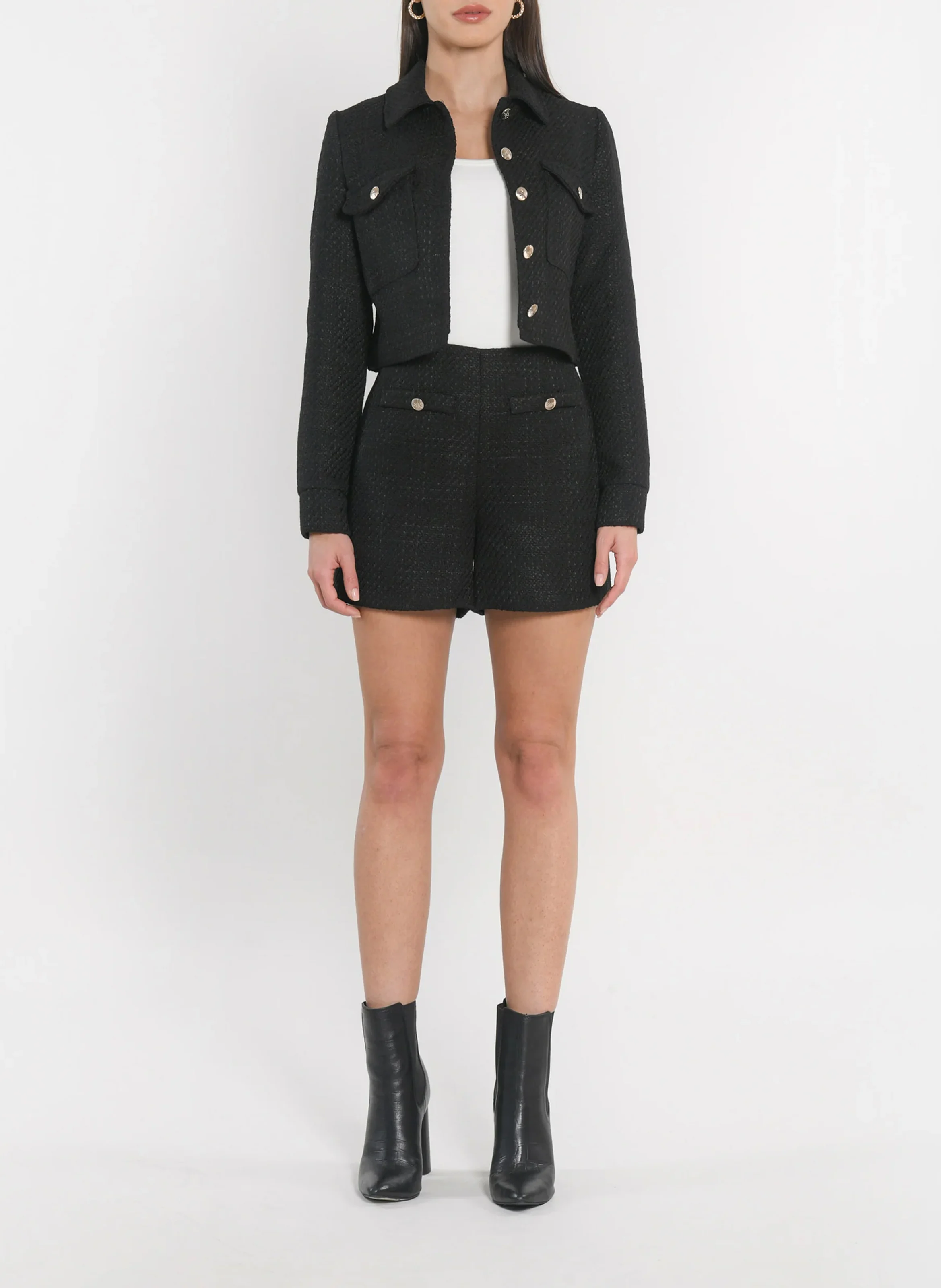 HALLY - Veste col classique | Noir