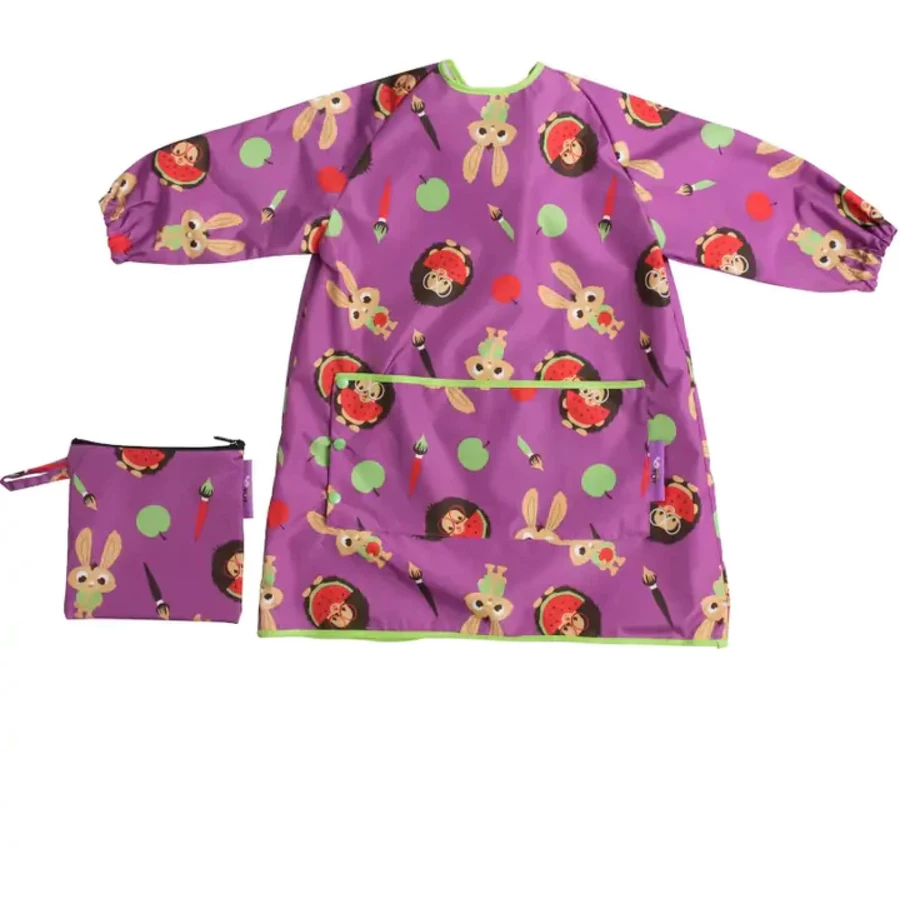 TidyTot Lätzchen Tidy Tot Overall Lätzchen Hase&Igel lila