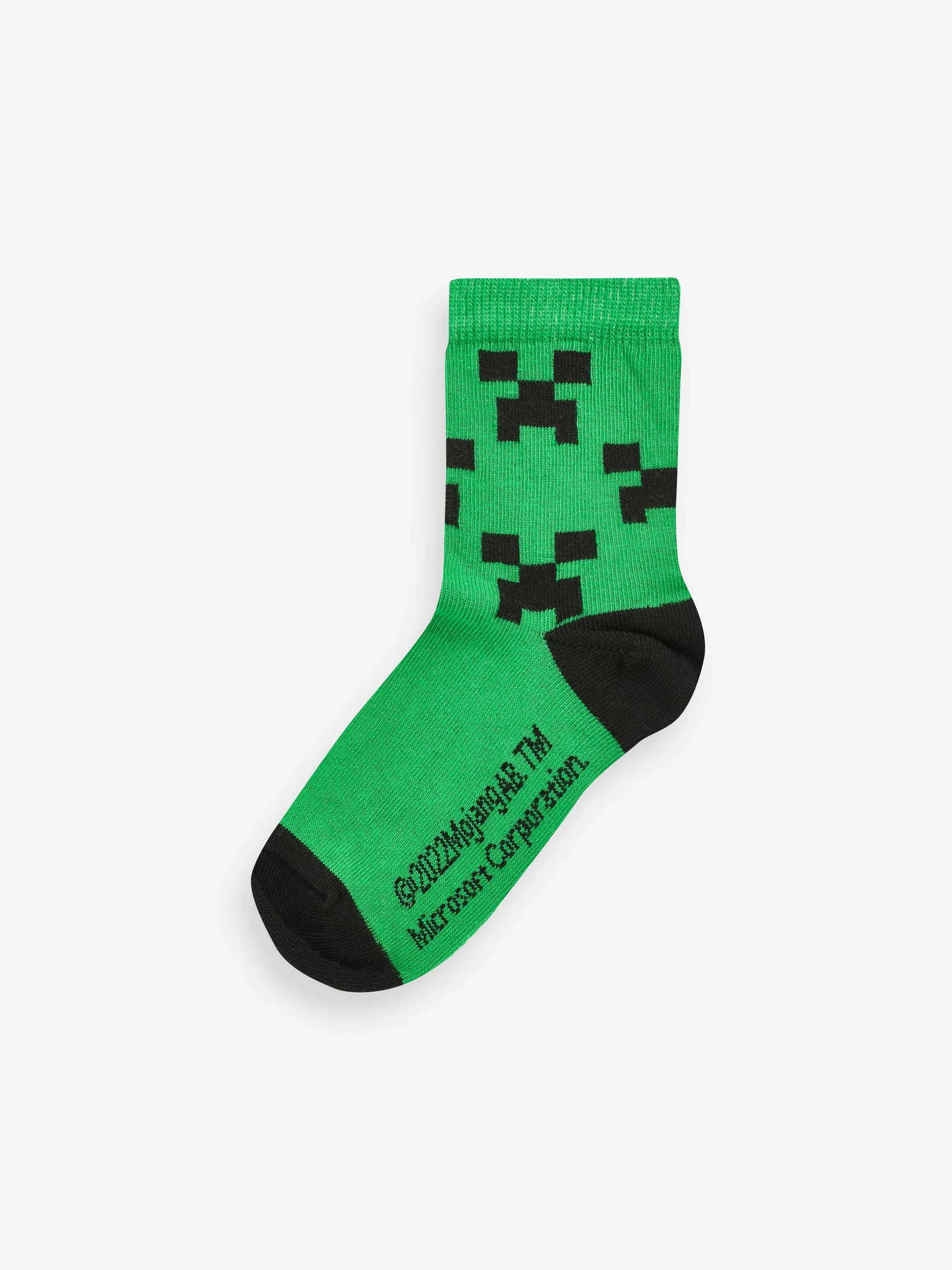 Minecraft Creeper - Verpakking van 5 paar Character sokken met hoog katoengehalte