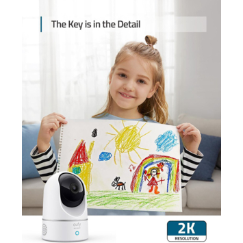 Eufy Indoorcam Beveiligingscamera 2K Pan & Tilt Wired