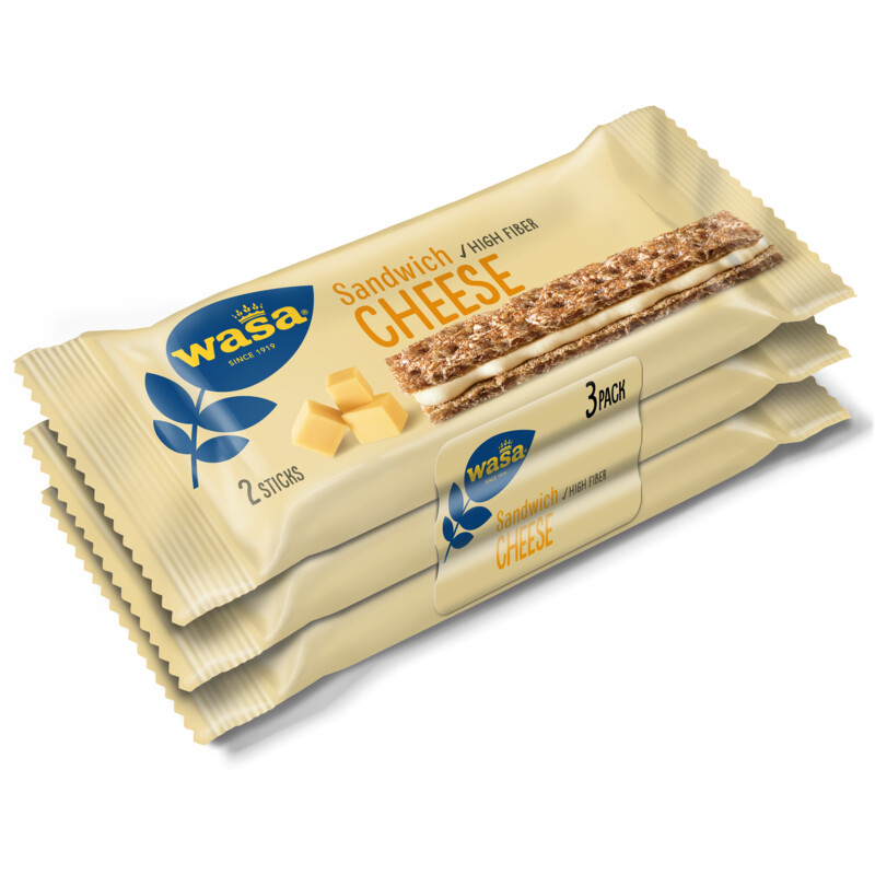 Wasa Sandwich cheese 3-pack