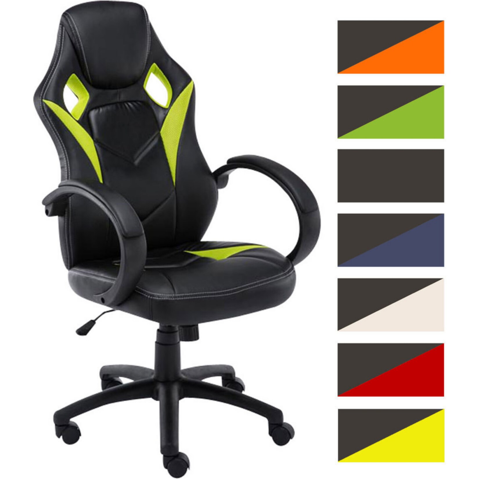 CLP Sportsitz Gaming Bürostuhl MAGNUS, Schreibtischstuhl höhenverstellbar 49 - 59 cm