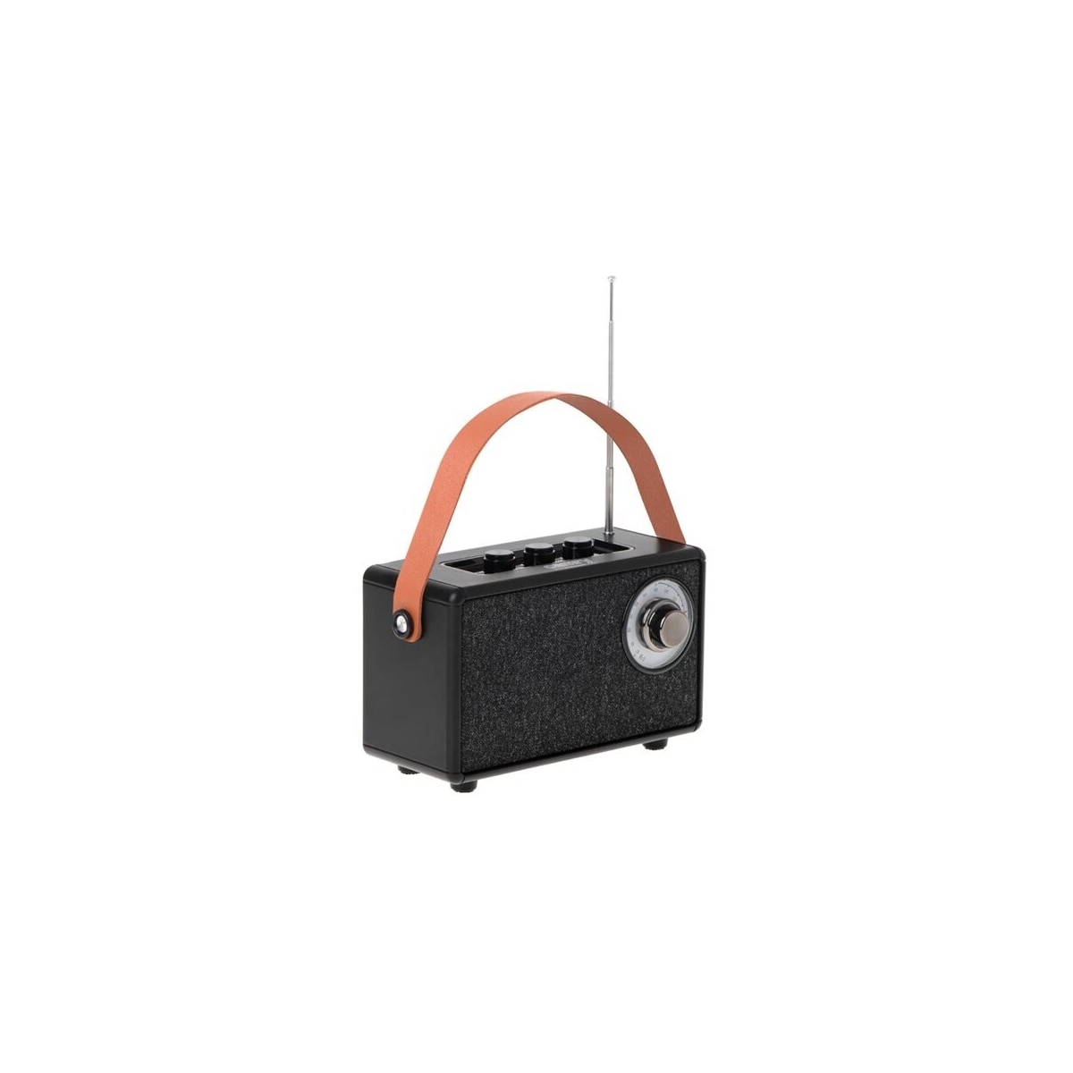 FM-radio med Bluetooth og TWS-funksjon - svart