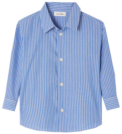 American Vintage Hemd - Rayures Aqua