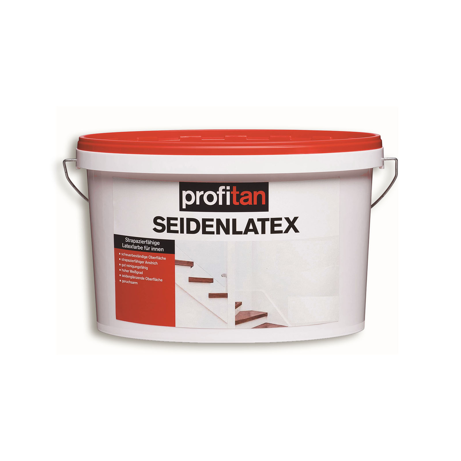 profitan Seiden-Latexfarbe - weiß - für innen - 2,5 Liter