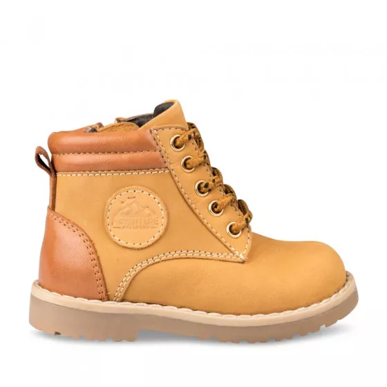 Bottines JAUNE FREEMOUSS BOY CUIR