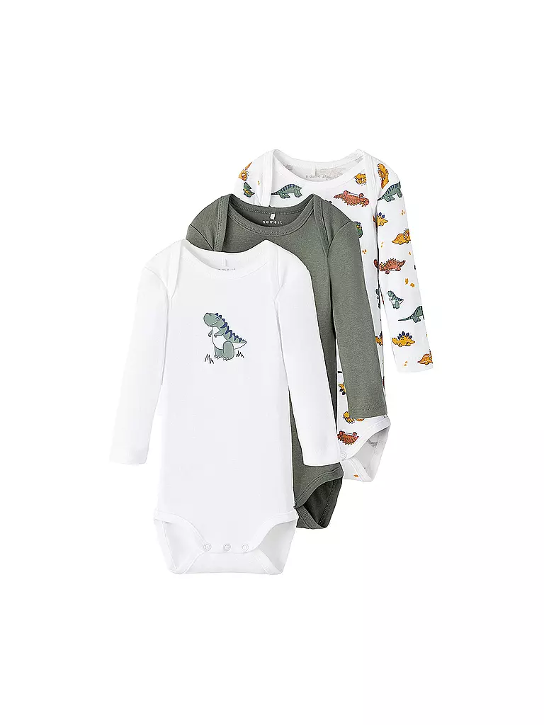 NAME IT Baby Body 3-er Pkg. weiss