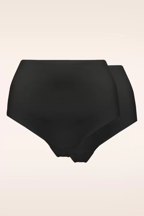 MAGIC Bodyfashion Dream Invisibles Panty 2-Pack in Zwart