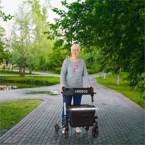 Alu Rollator Klappbar inkl. Einkaufstasche