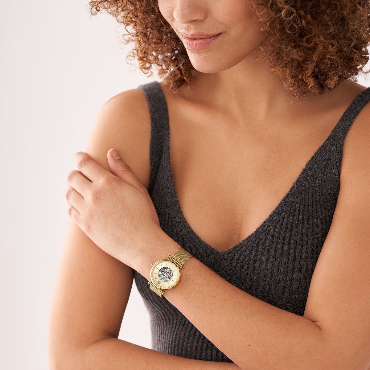 Montre FOSSIL Carlie femme bracelet acier doré