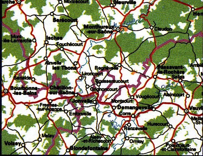 IGN - 3319 SB MONTHUREUX SUR SAONE 1 25 000