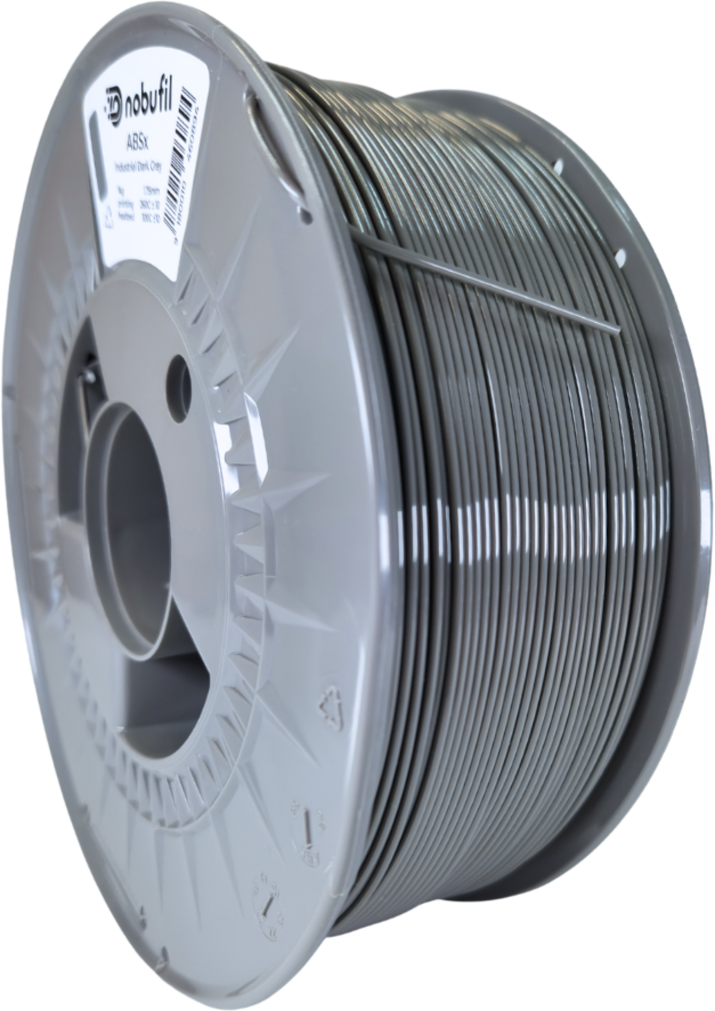 Nobufil  ABSx Industrial Dark Grey, 1,75 mm / 1000 g    ABS Filament aus recycelten Kunststoffen