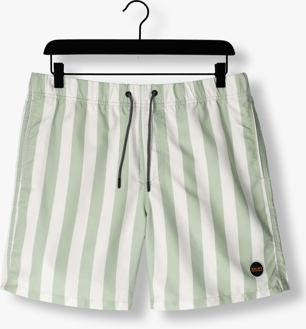 SHIWI groene shiwi  men swimshort broad stripe
