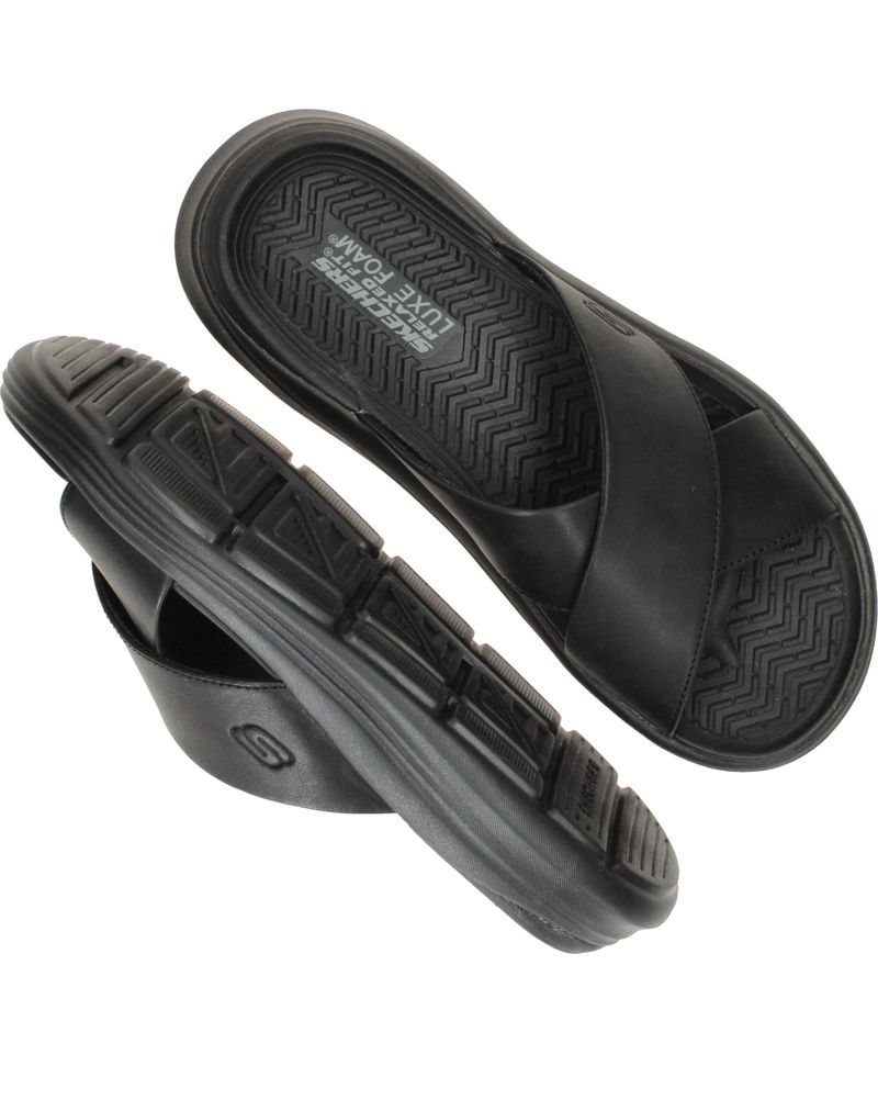 Skechers Relaxed Fit Sargo Denal Slippers Zwart Heren