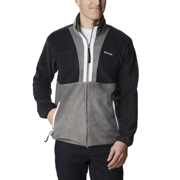 Columbia back bowl full zip fleece Black, city grey, white