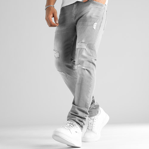 Jean Regular Fit Avec Destroy 2674 Denim Gris Clair