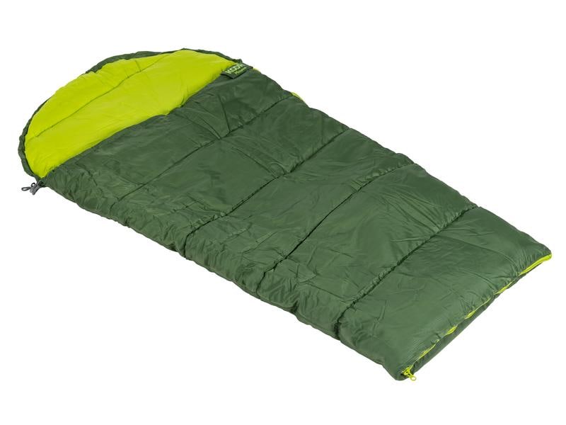 KOOR Kinderschlafsack Muuma Grün 65 x 130 cm Warmer und bequemer Mumienschlafsack für Kinder