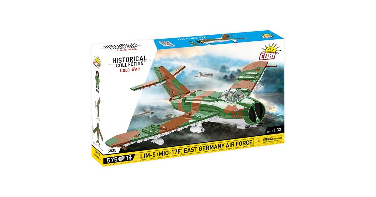 COBIHistorical Collection - Lim-5 ( MiG-17F ) East Germany Air Force Constructiespeelgoed  (Schaal 1:32)