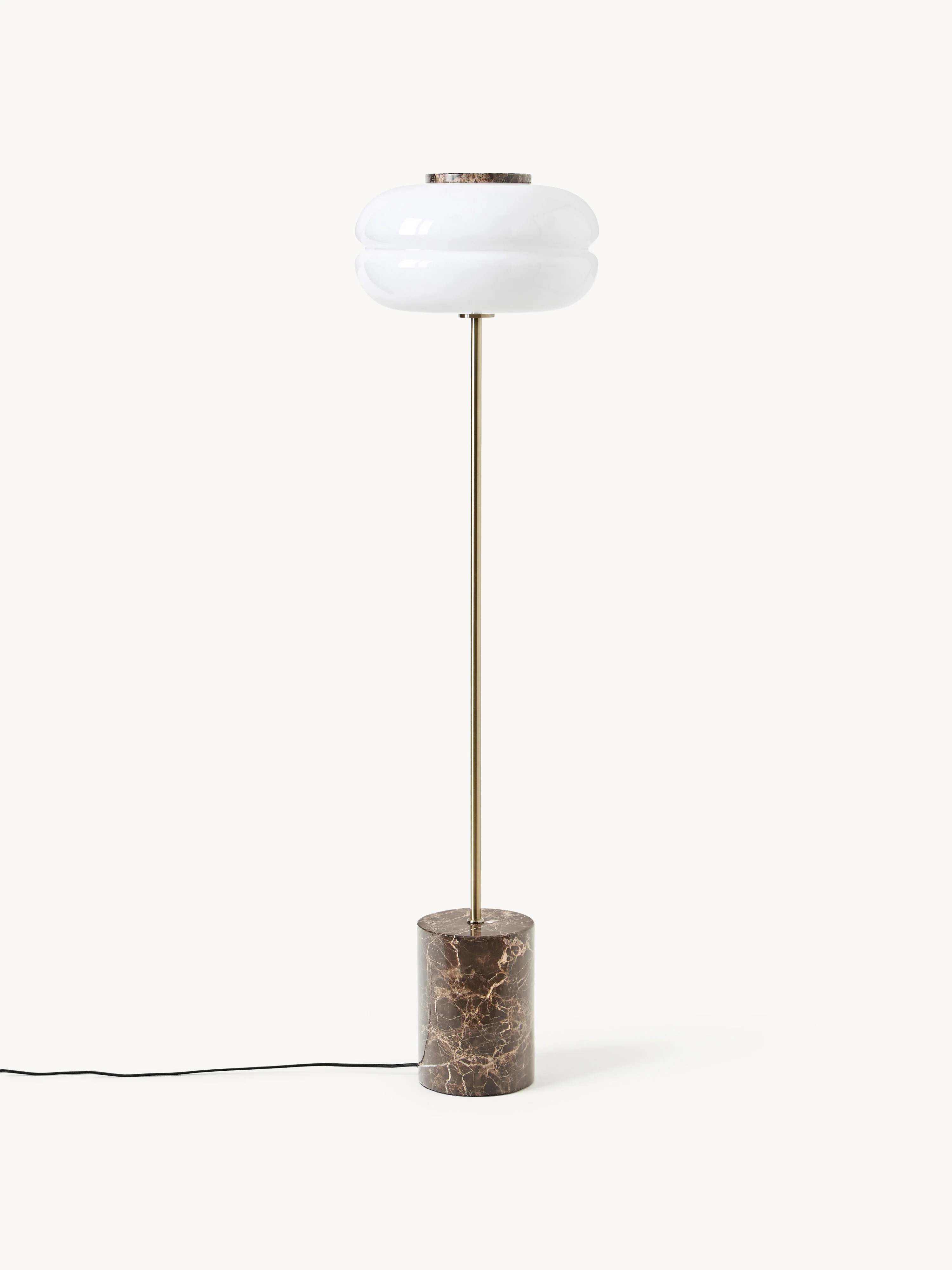 Vloerlamp Bun met marmeren voet