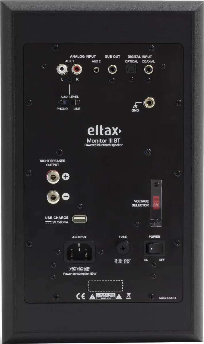 Elipson Chroma 400 Carbone   Eltax Monitor III BT Phono Noir Chaînes vinyle