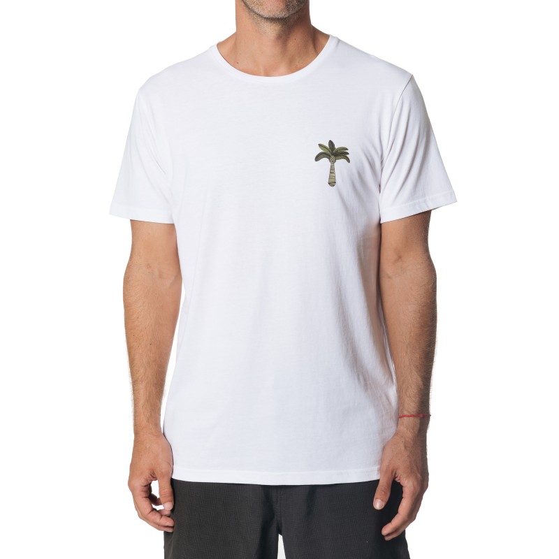 T-Shirt Rip Curl Emblem Optical White - The Corner Shop