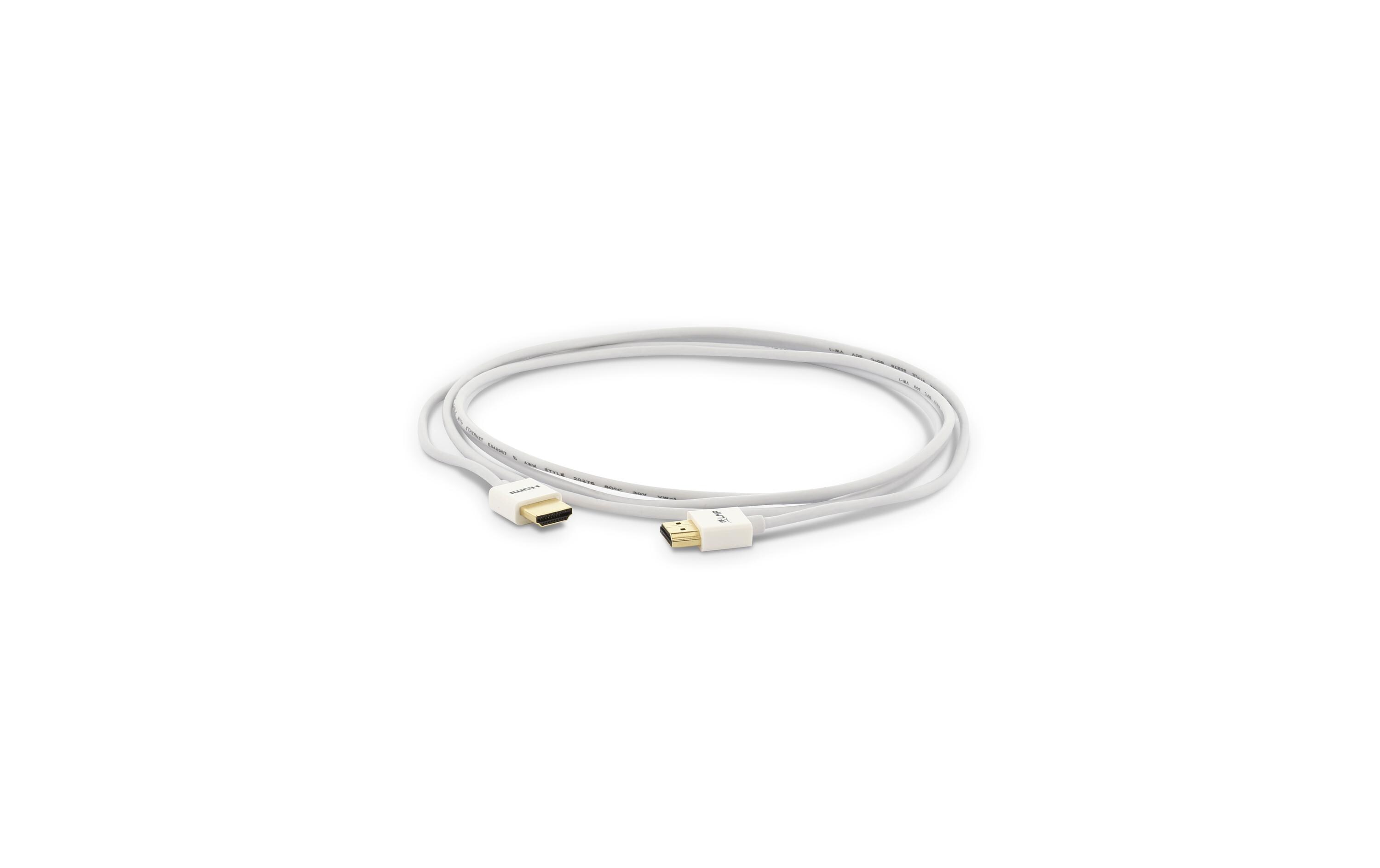 Kabel HDMI 2.0, 4K, 60 Hz HDMI - HDMI, 2 mLMP 16634 HDMI-Kabel 2 m HDMI Typ A (Standard) Weiss