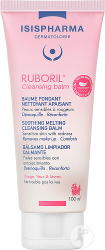 Isispharma Ruboril Baume Fondant Nettoyant Apaisant Peaux Sensibles À Rougeurs Tube 100ml