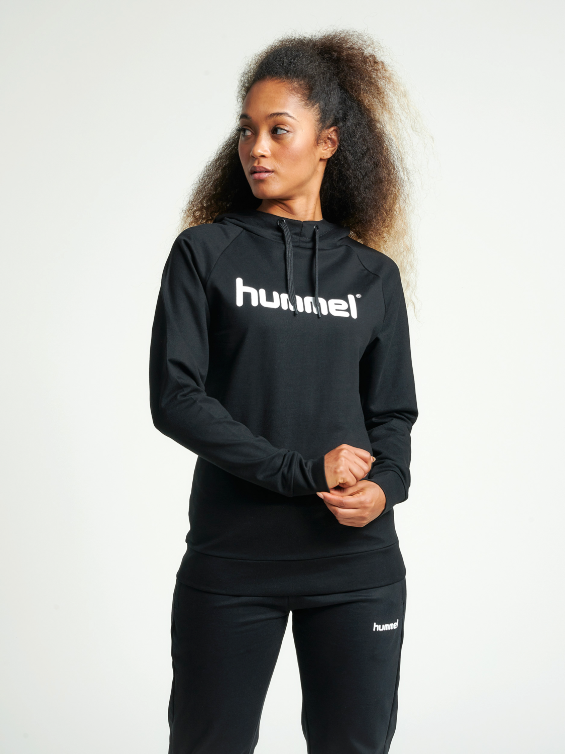 HUMMEL GO COTTON LOGO HOODIE WOMAN