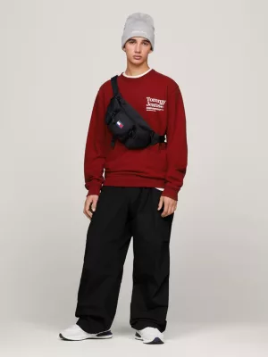 Bolsa de cintura com bolso com zíper