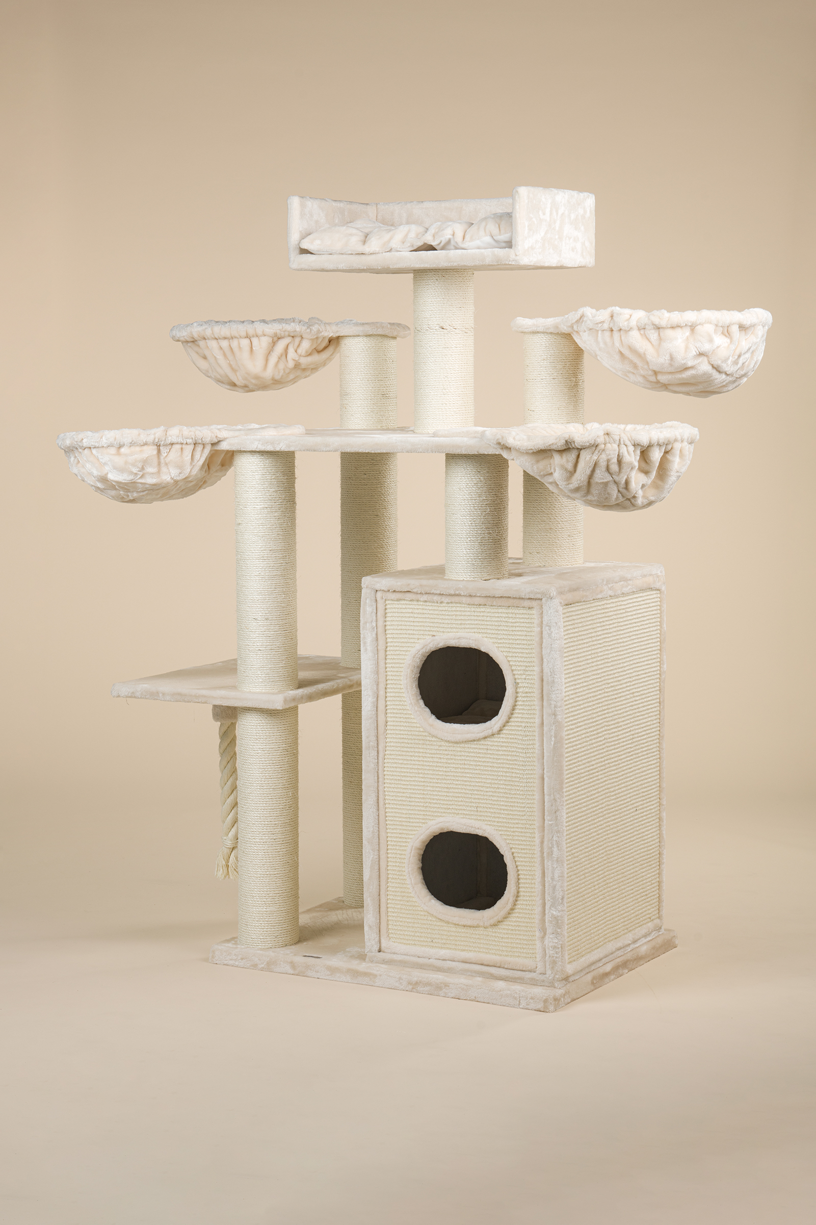 Arranhador para gatos Cat Paradise Plus, cor creme