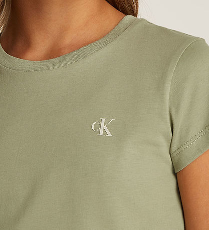 Calvin Klein T-shirt - 2-pak - Slim Monogram - Turtledove/Misty
