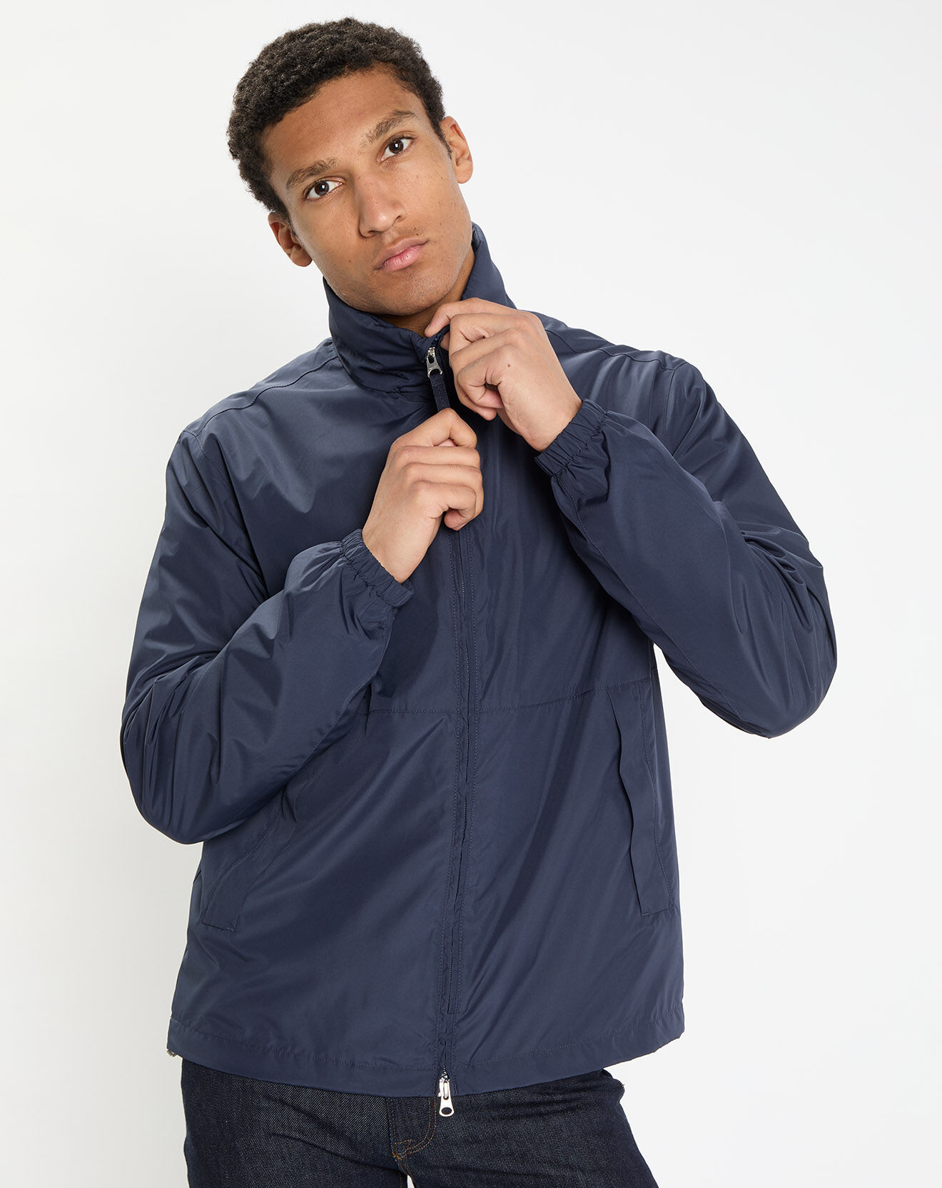 Gant Blouson léger Anorak bleu marine