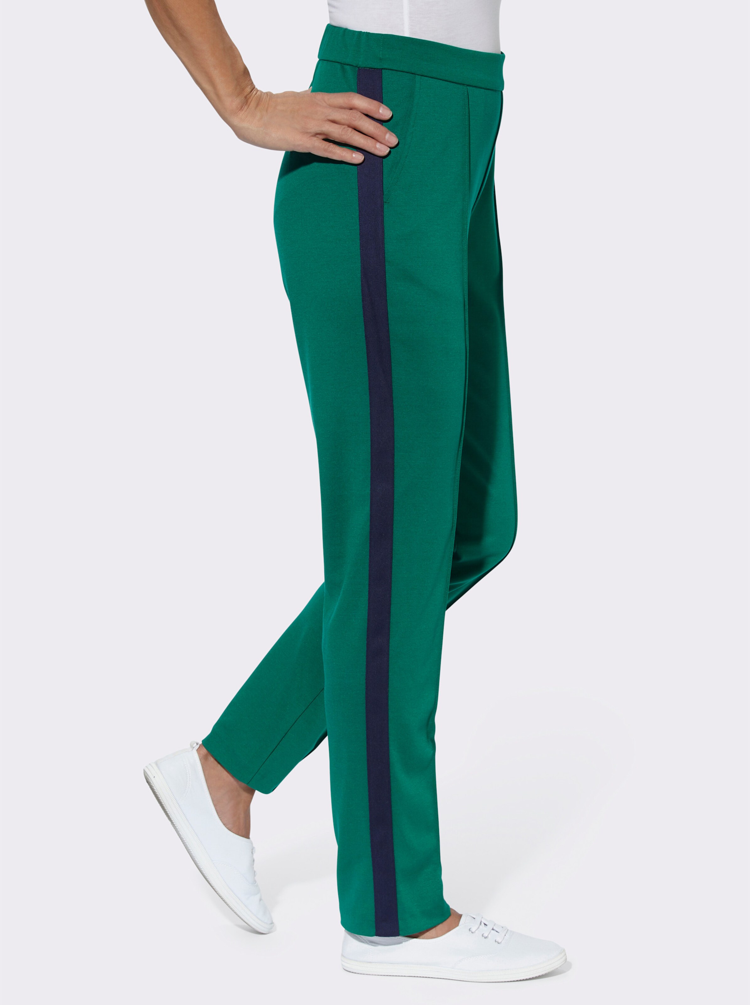 Jerseyhose mit Galonstreifen