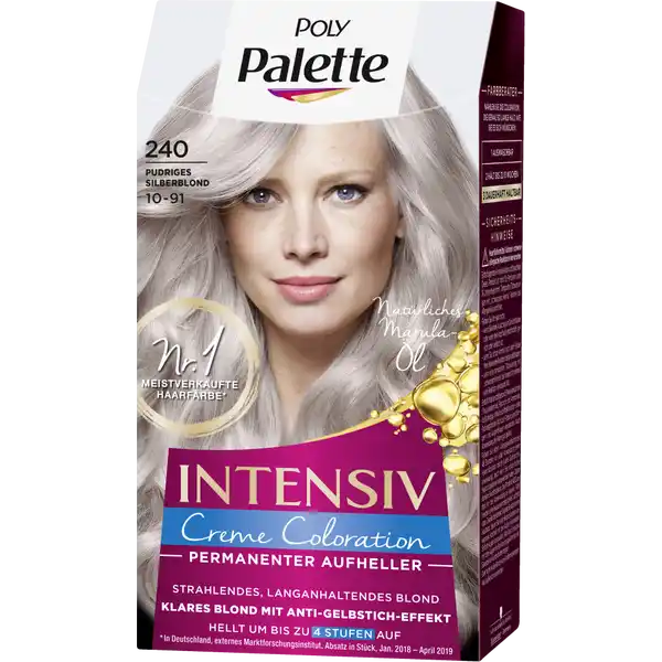 Intensiv Creme Coloration 240 Pudriges Silberblond